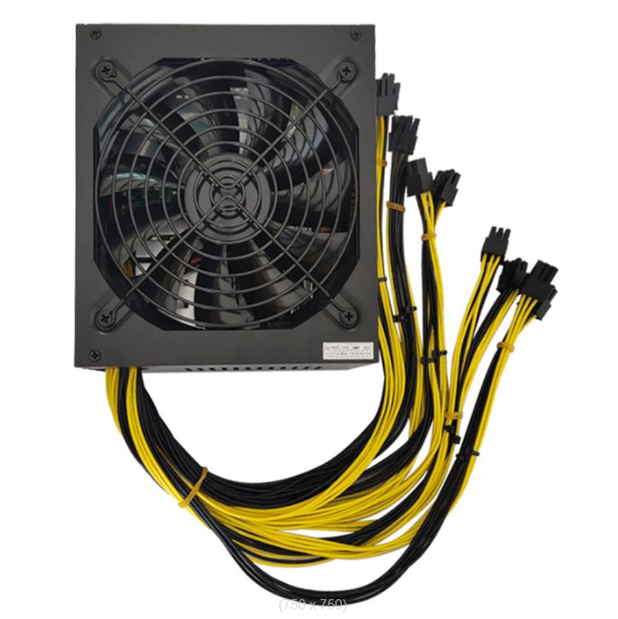 2000W ATX Mining Power Supply 6Graphics Cards 6Pin For PC Mining Rig