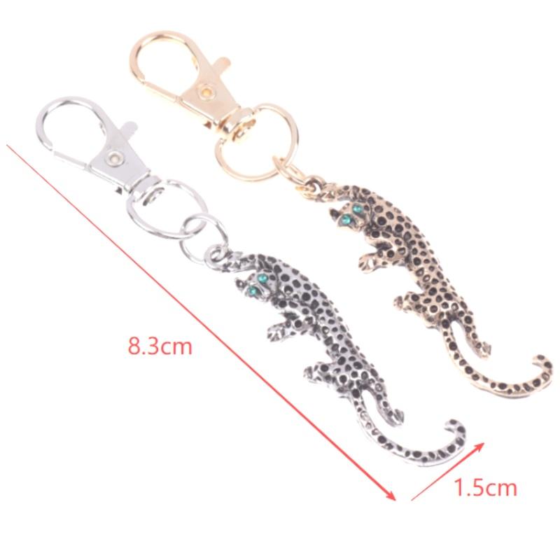 Animal Panther Pendant Keychain For Women Handbag Dangle Men Car Charm Ornaments Fashionable Diamond Jewelry Gifts
