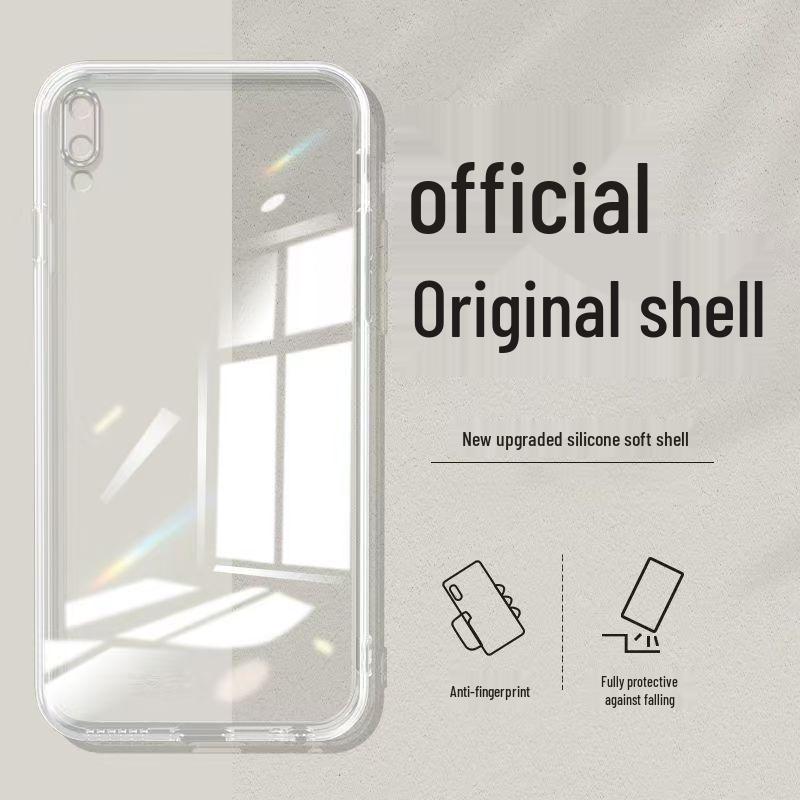 Vivo Y93 Case: Solid Color Liquid Silicone, No Fingerprint Hole, Drop-Proof, Rubik's Cube Design, All-Inclusive Soft Cover.