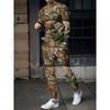 Men's Fashion Graffiti Novelty Pajamas Loungewear Set Autumn Men's Daily Casual Long-sleeved T-shirt Street Fashion Pants