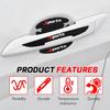 Hovom 8PCS Car Door Handle Protector, Sports Car Door Handle Bowl Sticker, Anti-Scratch Auto Doors Handles Paint Guard Cover, Vehicle Doors Handles