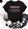 MOTORCYCLIST Dictionary Definition Funny Biker T  Shirt Men Gift Idea Motorbike