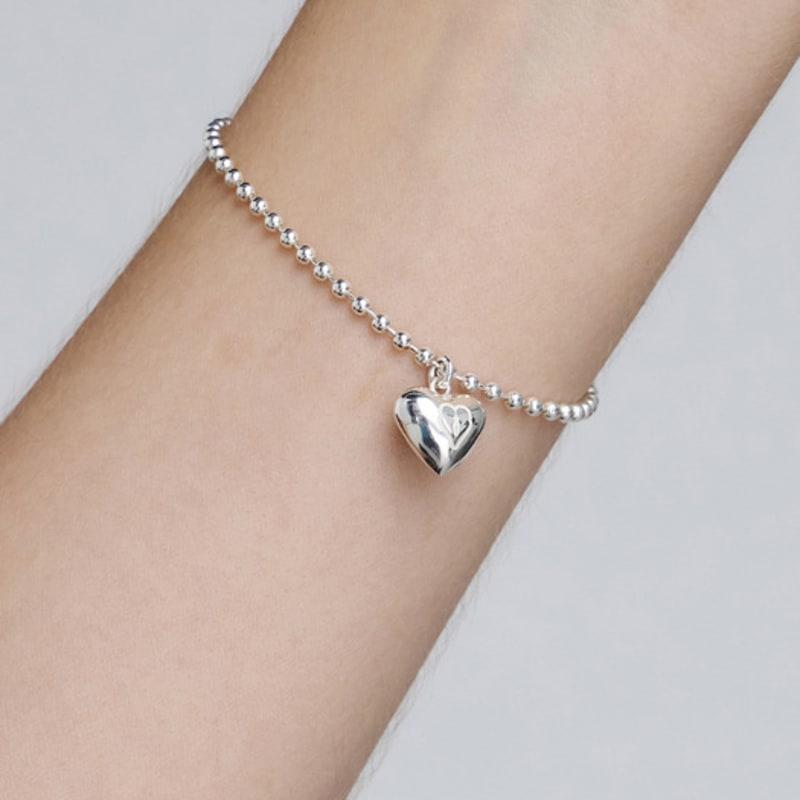 OOV HEART VOLUME PENDANT BALL B (Silver)
