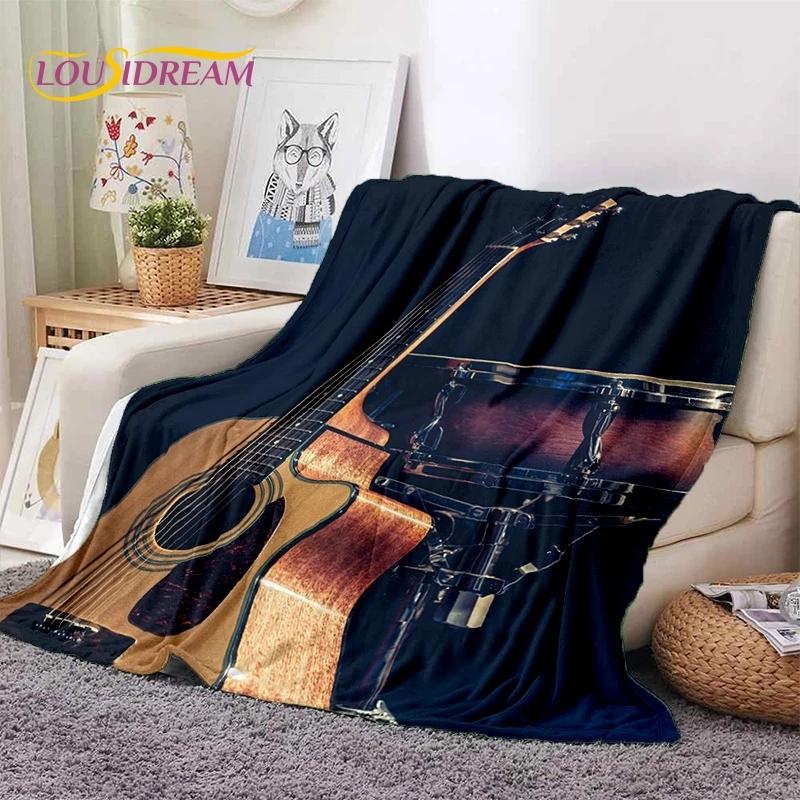 Kit de Bateria 3D Conjunto de Suporte para Bateria Instrumentos Musicais Cobertores Macios, Mantenha-se Aquecido Manta Confortável para Piquenique Camas Sofá Casa Quarto
