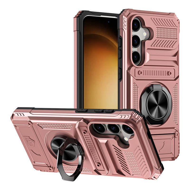 Samsung S25FE Phone Case with Card Slot, Compatible with A17, A26, A56, S24, A25, A35, S23+