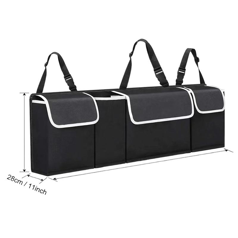 1pc High Capacity Car Trunk Organizer Oxford Backseat Storage Bag Multi-use Automobile Interior Seat Back Organizers