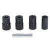 5-teiliges Schraubenausdreher-Set 12-Kant Antrieb Impact Radmutterentferner Werkzeug Metrisch 17mm 19mm 21mm 22mm Cr Mo