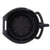 15L Oil Drain Pan with Pour Spout Black Anti Splash Oil Drip Catcher Container for Car Motorcycle Truck