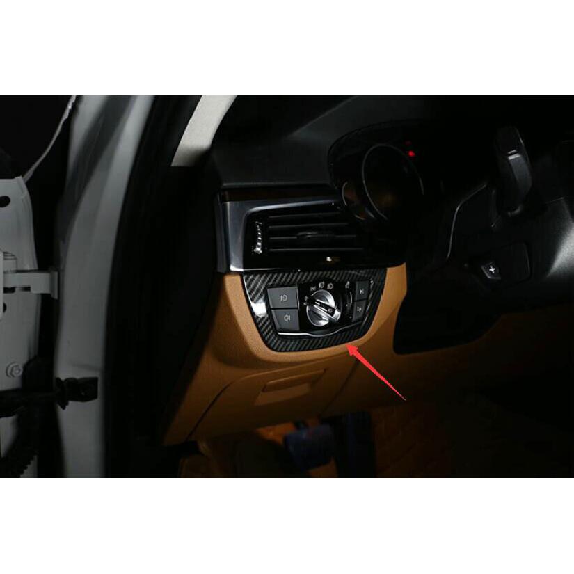 ABS Carbon Fiber Function Control Button Frame Trim For BMW 5 Series 2018-