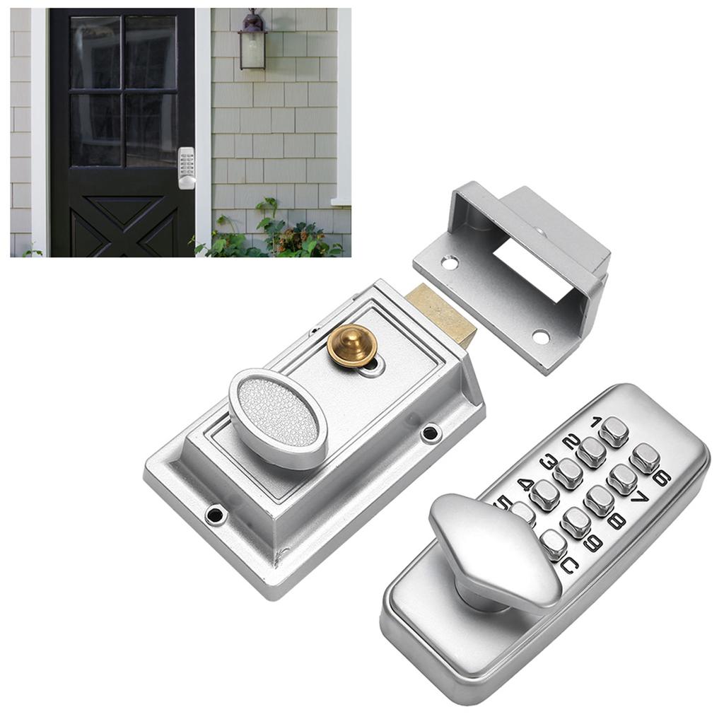 Home Safety Accessory Digital Password Door Lock Mechanical  Waterproof Electronic Locker Keyless Entry Push Button Door Lock