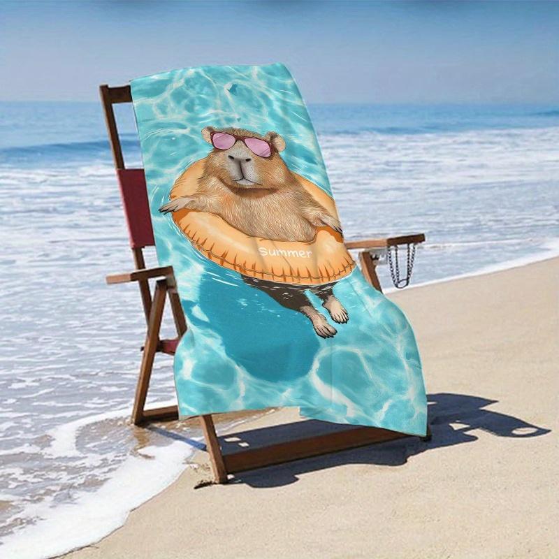 Süßes Meerschweinchen Strandtuch für den Sommer: Genießen Sie die lustige Poolparty mit weichem Komfort für Ihre entspannten Tage