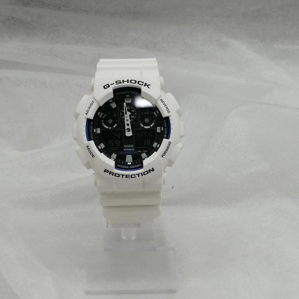 Used CASIO GA-100B White G-SHOCK