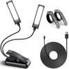 CAHAYA Clip Music Stand USB Cable 32 Made In Color Lightweight Music Stand Reading Bedside Piano Effects Pedalboard Gooseneck CY0243 Light, Light,