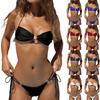 Women's Two-Piece Fashionable Sexy Bikini With Padded Cups And Underwire-Free Swimsuit