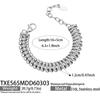 Handmade Stainless Steel 18K Gold Cuban Necklace & Bracelet Set - Trendy Street Dance Hip Hop Style