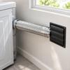 Dryer Exhaust Wall Outlet Package with Exterior Cover, Flexible Duct, Clamps, and Sealing Accessories for Air Routing