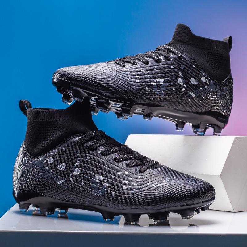 New high-top football shoes long broken nails men's and women's football shoes grass student training shoes