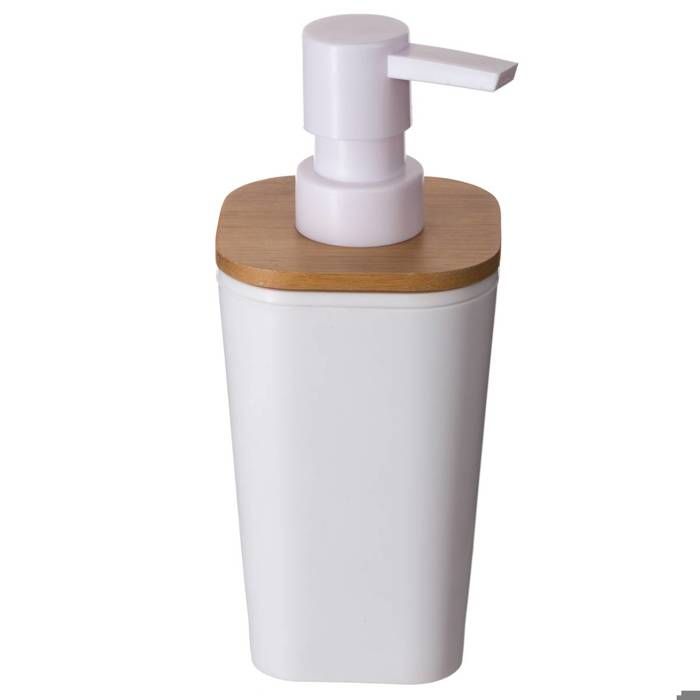 5five - distributeur à savon 200ml "naturéo" blanc