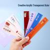 15cm Acrylic Straight Ruler for Students - Perfect for Drawing and Measuring