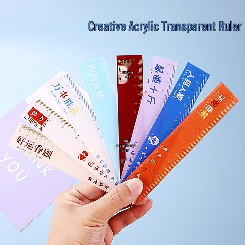 15cm Acrylic Straight Ruler for Students - Perfect for Drawing and Measuring