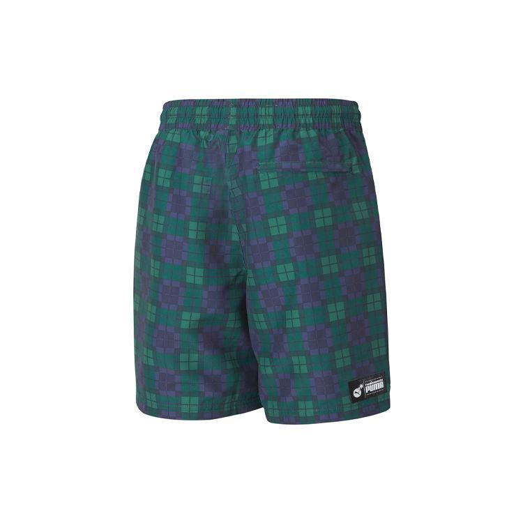 Puma X The Hundreds Printed Sports Casual Shorts Men Bottoms Green 596752-02