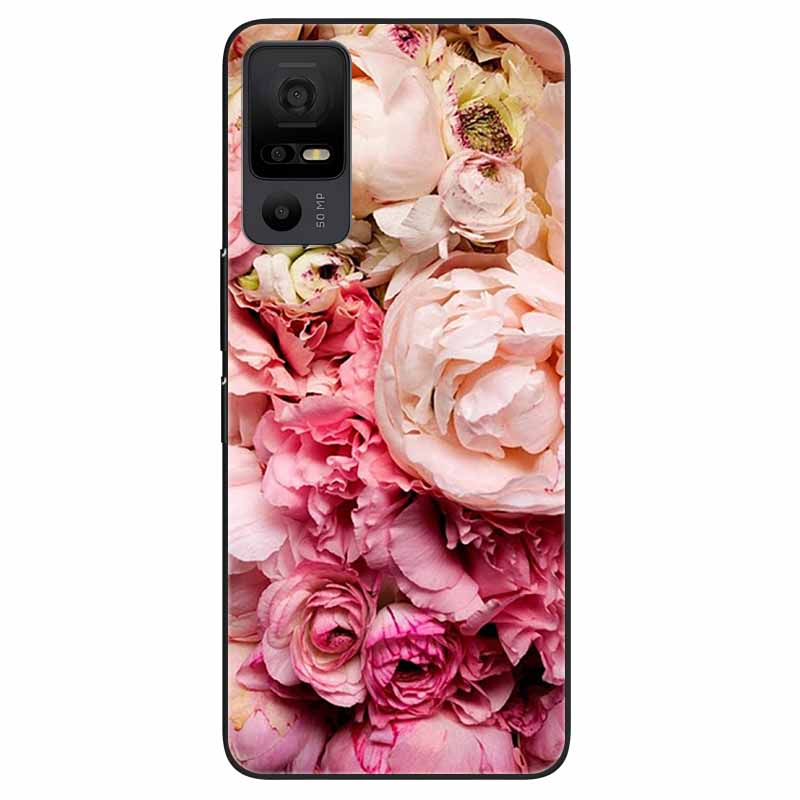 Phone Case for TCL 40 NXTpaper 5G Covers Black Bumper Silicone Soft Shell for TCL 40 NxtPaper 5G TPU Coques Lovely Marble Fundas