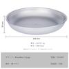 Boundless Voyage Titanium Camping Home Mesh Storage Bag Included Large Plate Ti1120T Plate, Plate, Dishware, Unbreakable, Rustproof, Lightweight,