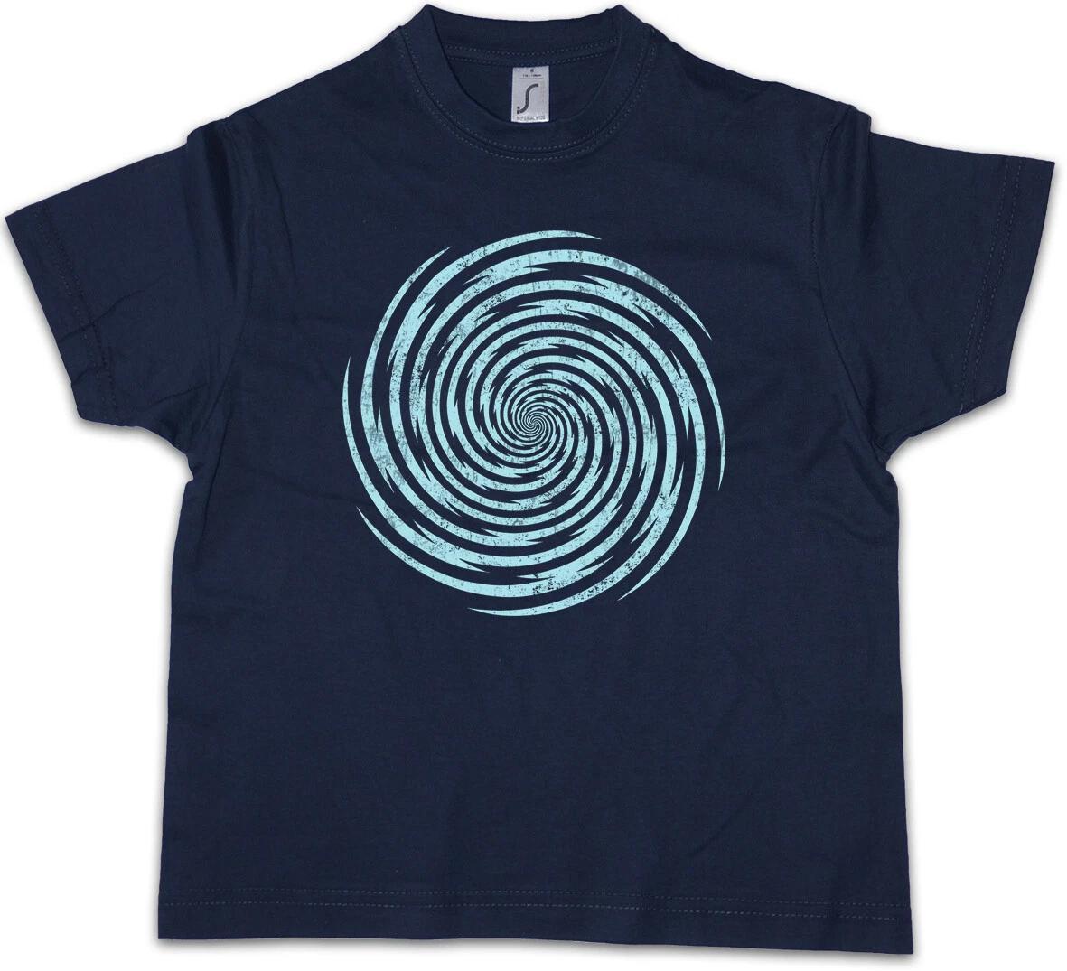

SPIRAL LIGHTNING Kids Boys T-Shirt Hypno Maze Mystic Hypnotic Circle- 100