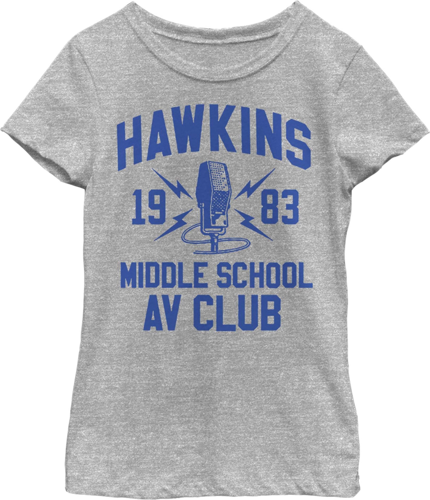 Netflix Stranger Things Hawkins AV Club Girls Short Sleeve Tee Shirt XL
