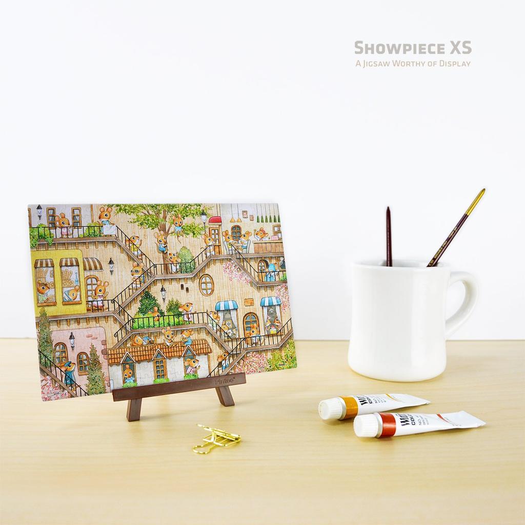 Pinto Mini Plastic Jigsaw Puzzle Mouse for Kids and No Broken Clicks into Place 368-Piece "SMART_Giga Treehouse" (13x19cm) Adults, Pieces, [P1199]