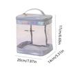 Mode PVC Kosmetiktasche Transparent Wasserdicht Kulturbeutel Aufbewahrungsbeutel Make-up Tasche Damen