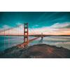 Sunset Mountains Sky Posters Sea Landscape Canvas Painting Natural Scenery Wall Art Pictures Living Room Home Decor Gift Poster