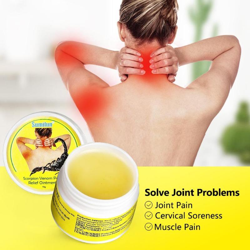 1/3/5pcs Sumifun 10g Scorpion Venom Activating Ointment Neck and Lumbar Pain Pain Ointment