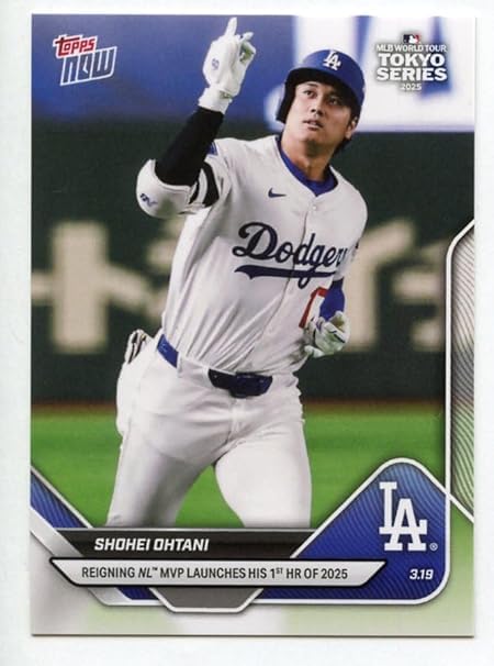 Topps now 5 Shohei Ohtani 2025 1st HR Tokyo Series Dodgers