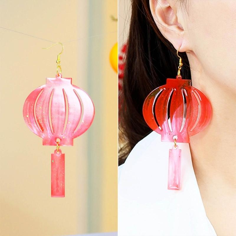 Bowknot Earrings Silicone Mold Epoxy Resin Molds Chinese Style Pendant Keychain Casting Molds with Hole for DIY Crafts