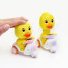 Push The Little Yellow Duck Cartoon Inertia Pull Back Motorcycle Children's Toy