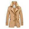 Business Casual Long Section Winter Jacket Men Trench Coat Windbreaker Men's Overcoat Warmth Jacket