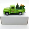 Pull Back Function Green Christmas Vehicle Alloys Crafted Desktop Model For Indoor Seasonal Styling