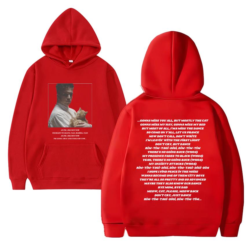 Eurovision 2024 Baby Lasagna Rim Tim Tagi Dim Hoodie Men Women Vintage Oversized Sweatshirt Unisex Fleece Long Sleeve Pullovers