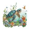 Diamond Painting Kit Sea Turtle Underwater Scene 2D Full Drill Mosaic Craft for Home Wall Decoration DIY Art Project