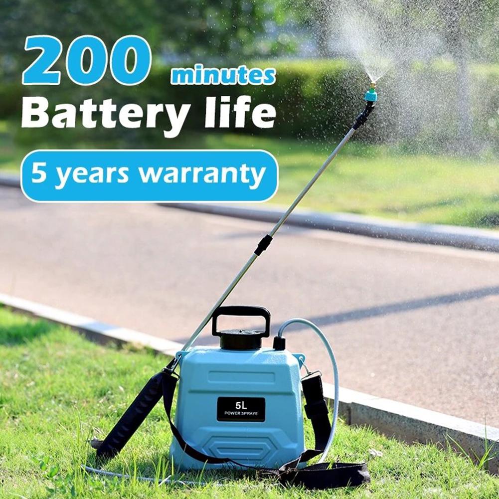 6L Battery Backpack Sprayer with 3 Mist Nozzle Rechargeable Electric Sprayer Shoulder-Type Pesticide Sprayer for Garden Watering