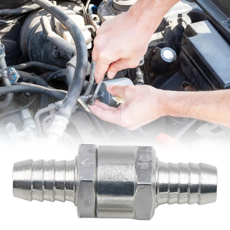Aluminum Alloys Line Check Valves Single Way Flows Control Inline Nonreturn Valves for Auto Motorbikes Ship Easy To Use