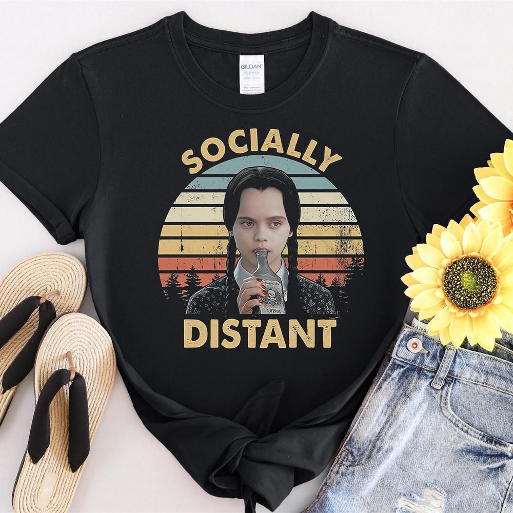 Socially Distant Funny Vintage Tshirt Men Women Unisex T-Shirt #31 Unisex T-Shirt XXXL