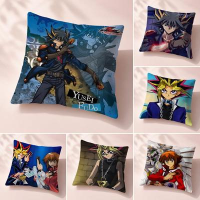 Anime GX YuGiOh GX Cushion Cover Premium Reversible Pillow Cover In Dual Comfort Decor for Home  Car