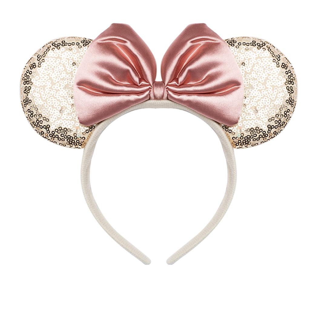 Mouse Ears Solid Bow Ears Headband for Birthday Party Supplies and Mouse Themed Costume Cosplay Decoration