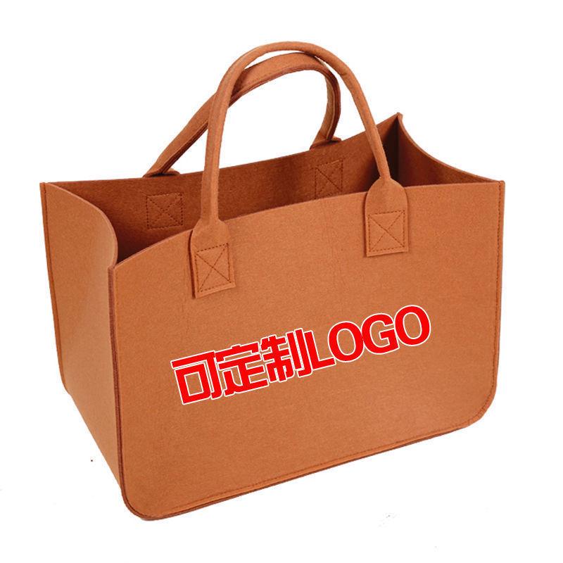 Large Capacity Felt Tote & Shoulder Bag - Stylish Commute & Storage Solution