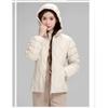 Plus Size Lightweight Women Down Jacket Hooded White Duck Down Warm Thin Coat Korean Style Puffer Jacket Woman JK-092