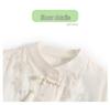 Mom's Summer Embroidered Tassel Stand Collar Chiffon Blouse for Middle-Aged Women