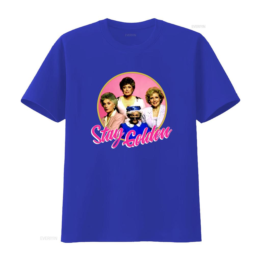 The Golden Girls Stay Funny Television Show Unisexs T Shirt New L Vintage Washed Streetwear Slightly Soft Breathable Fashion