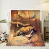 Cool Frank Frazetta Art Throw 240G Flannel Blanket Lightweight Soft Skin-Friendly Summer Thin Throw Blanket